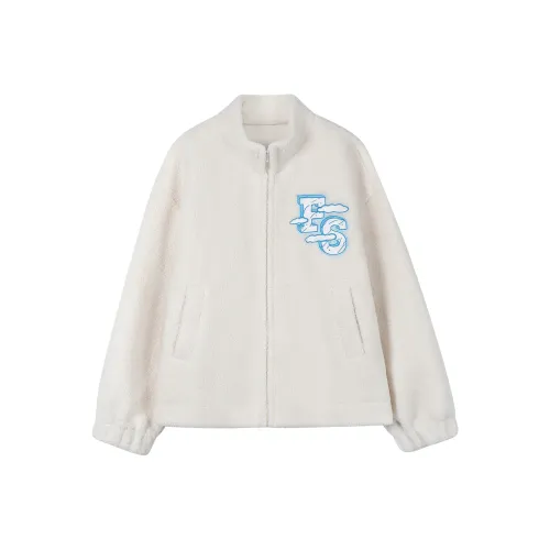 FRAIL STATE Velvet feel Coat Women's Ecru