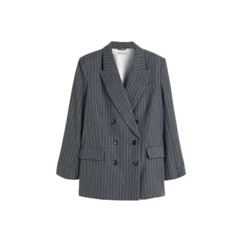 Alexander McQueen Business Suit Coat Women's Gray