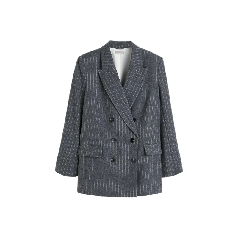 Alexander McQueen Business Suit Coat Women's Gray-0
