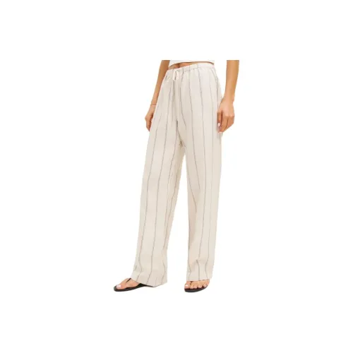 REFORMATION Olina Linen Pant Casual Pants Women's Pizzano