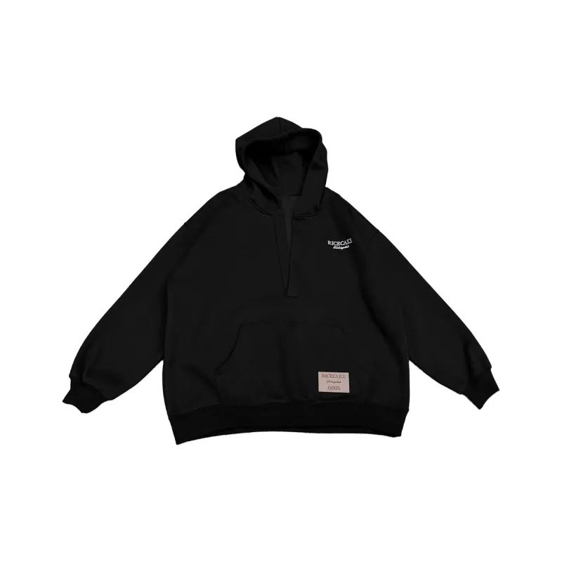 PAZZO Embroidery Large V Neck Hoodie Women's-7