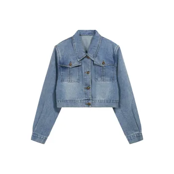 TORIGHT Denim Jackets Women's Blue