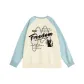 Sky Blue (Y Lucky English Chest Logo _Y Big Lucky English Back Logo)