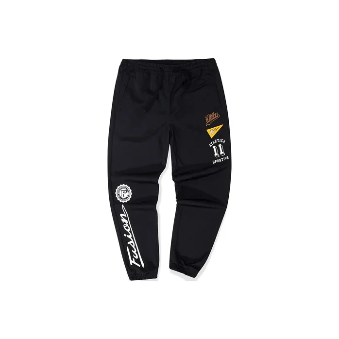 FILA FUSION Knitted Sweatpants Women's Black-0