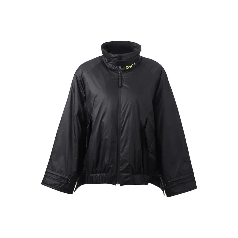 UPON PRO FW22 Letter Solid Color Puffer Jacket Women's Black-0