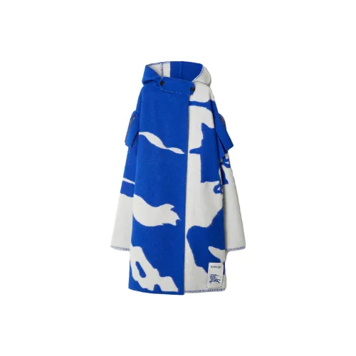 Burberry Ekd Jacquard Hooded Blanket Cape