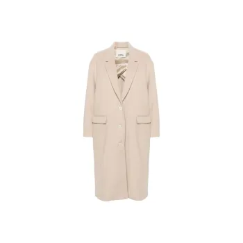 ISABEL MARANT Efezia Single-Breasted Straight Hem Coat