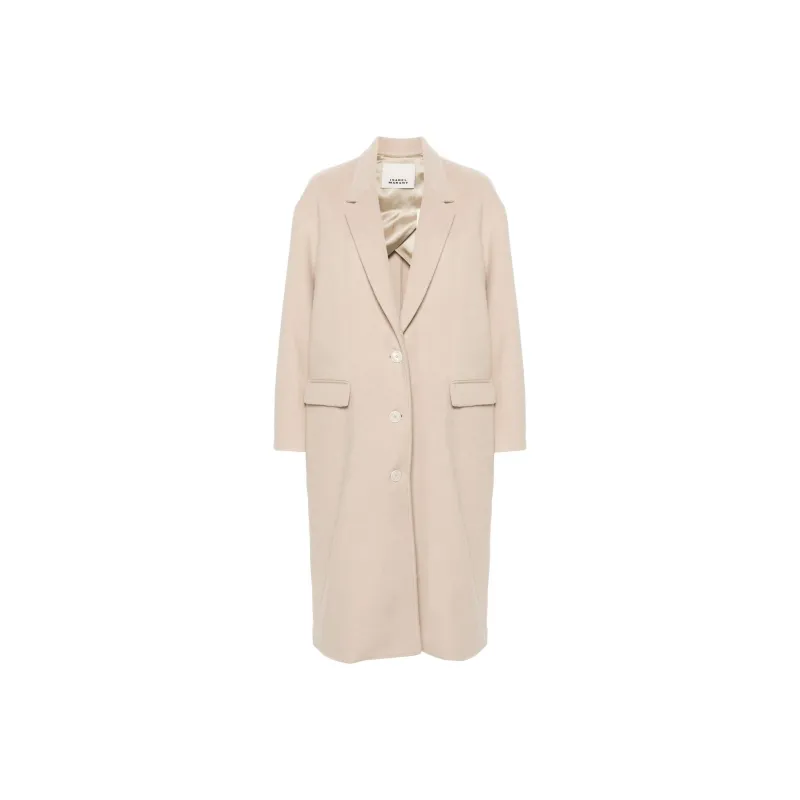 ISABEL MARANT Efezia Single Breasted Straight Hem Coat-0