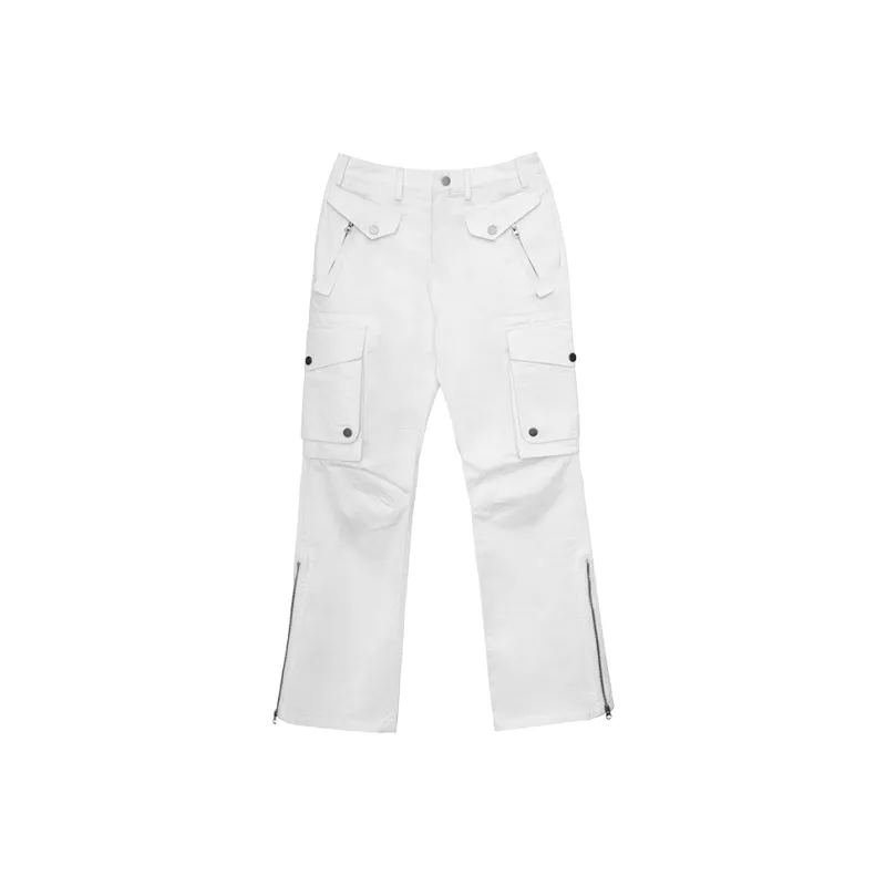Ahhhing Cargo Pants Casual Pants Fall Unisex White-0
