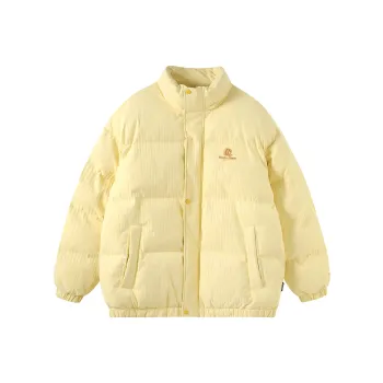 QISENYAR Puffer Jacket Unisex Light Yellow