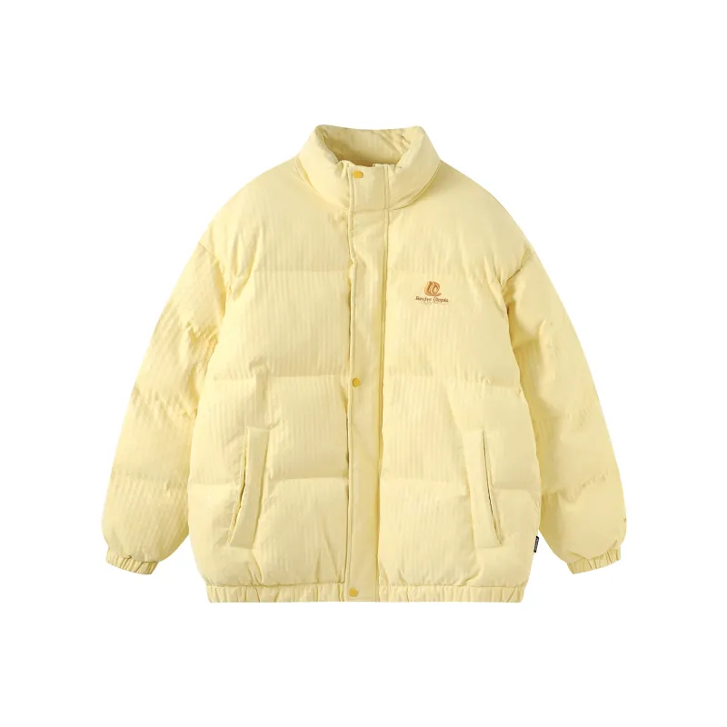 QISENYAR Puffer Jacket Unisex Light Yellow-0