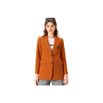 FENHONGMALI Business Suit Women's Orange