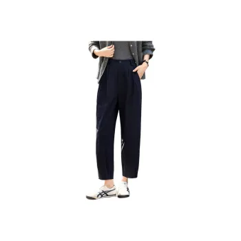 Mo Han Yi Mei Casual Pants Women's Navy Blue