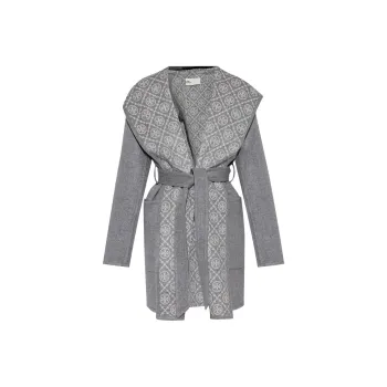 TORY BURCH Hooded Tied-Waist Coat