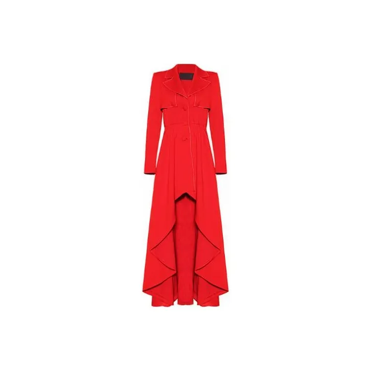 CHICCO MAO Trench Coats Women's Red-0