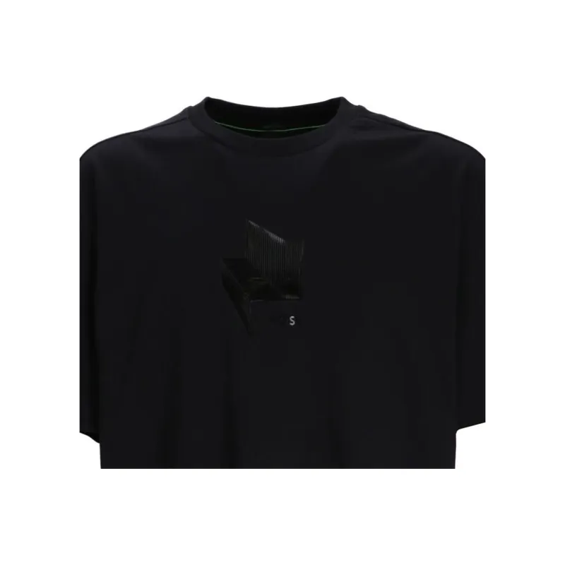 HUGO BOSS Logo Embossed Crewneck T Shirt-4