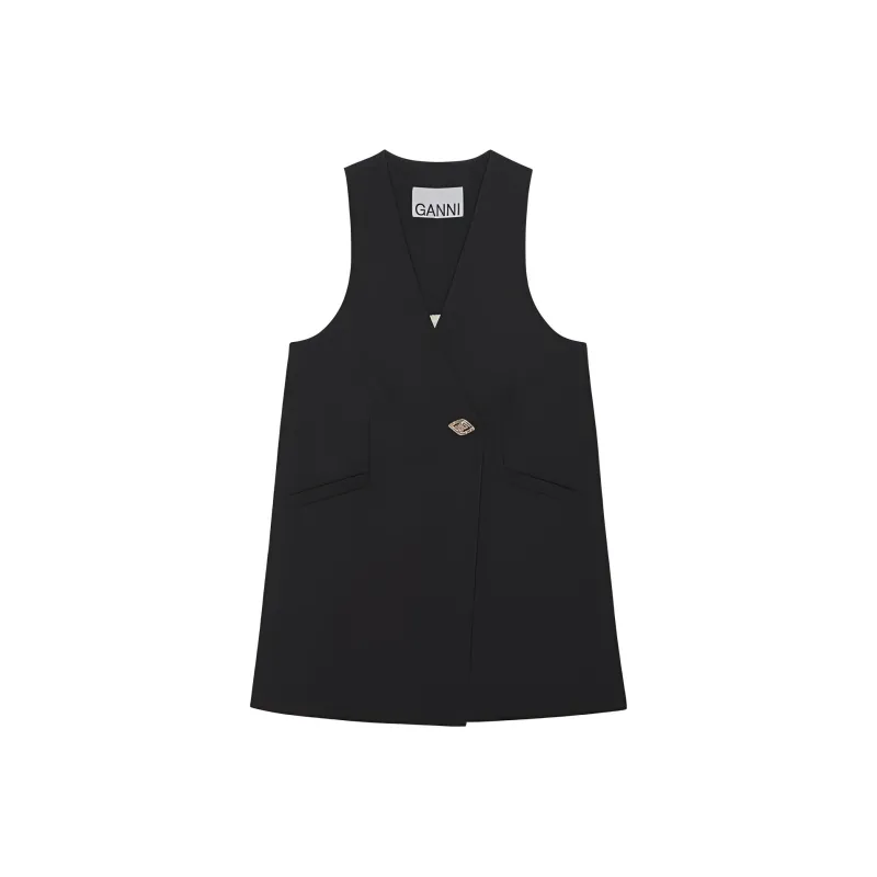 GANNI Vests Women's Black-0