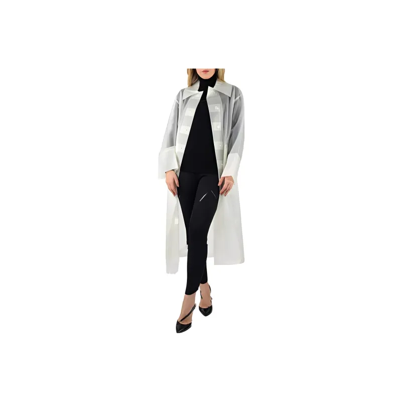 Burberry Trench Coats Women's White-0