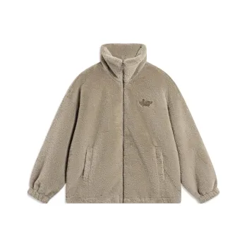 LiNing Sports Life Collection Jackets Coats Women's Silver Fox Brown