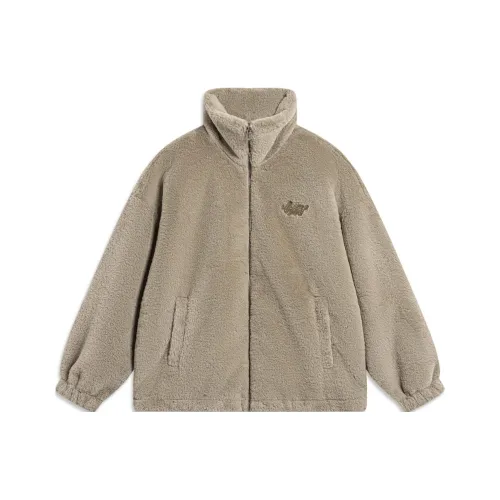 LiNing Sports Life Collection Jackets Coats Women's Silver Fox Brown