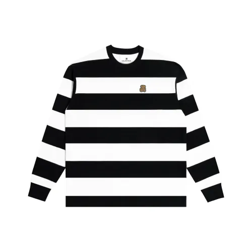 CALLED BACK Sweatshirt Women's Black White Stripes