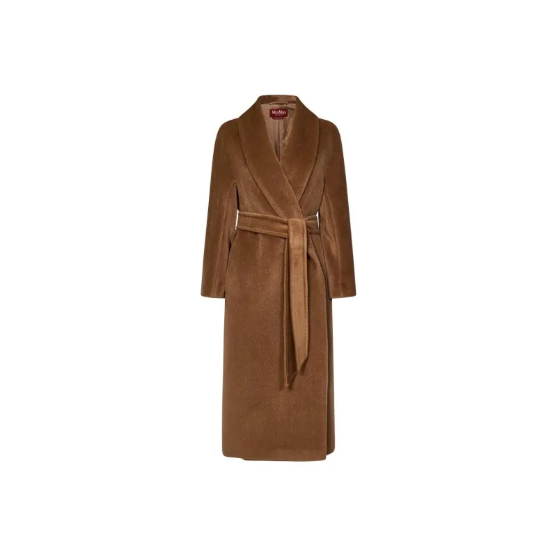 MaxMara Studio Belted Long Sleeved Coat-0