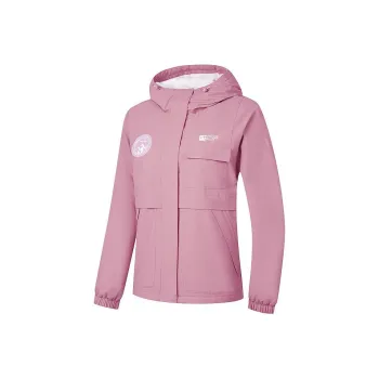 QIAODAN Trench Coat Women's Hollyhock Color