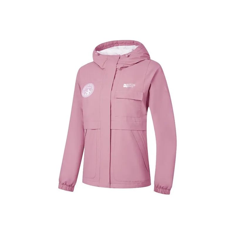 QIAODAN Trench Coat Women's Hollyhock Color-0