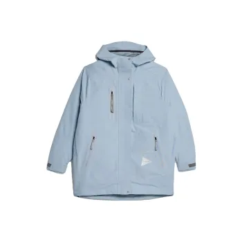 Adidas Waterproof And Windproof Windbreaker Jacket Women's Light Blue