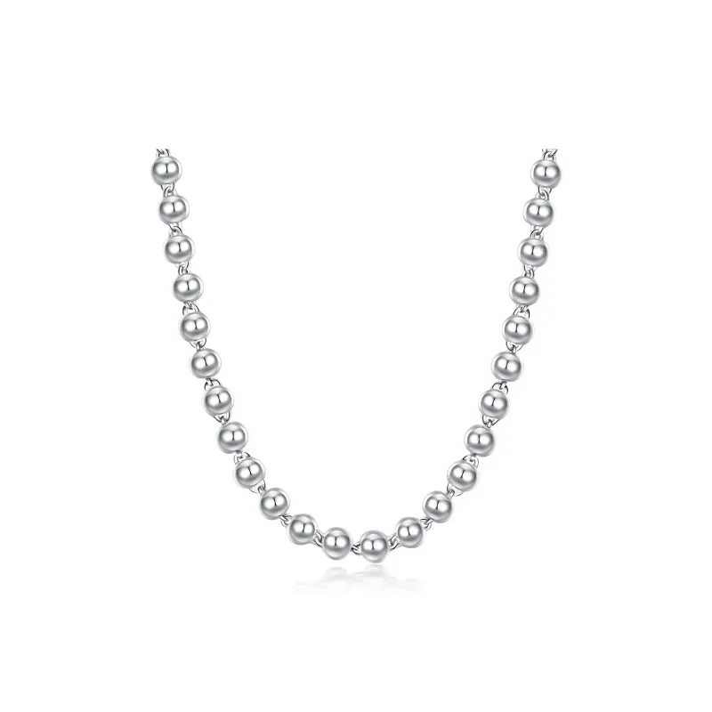 CUTE DAME Sterling Silver Necklaces Unisex-11