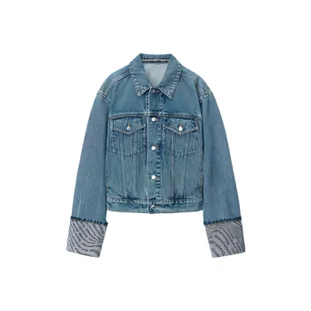 Alexander Wang Wave Cuff Trucker Jacket