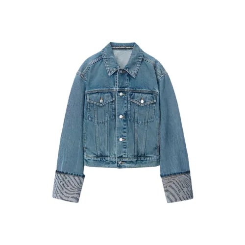 Puffy Wang Wave Cuff Trucker Jacket