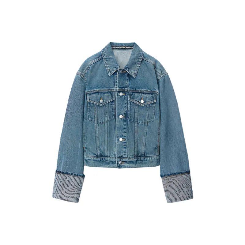 Alexander Wang Wave Cuff Trucker Jacket-0