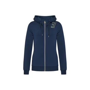 EMPORIO ARMANI EA7 SS23 Baseball Jacket Women's Blue