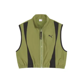 PUMA DARE TO WOVEN VEST Women's Olive Green