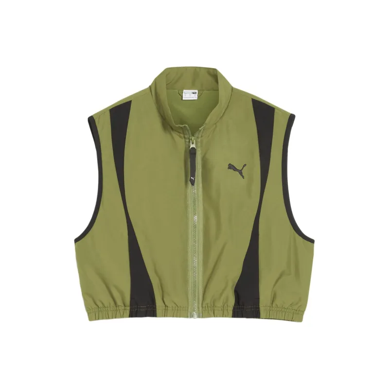 PUMA DARE TO WOVEN VEST Women's Olive Green-0