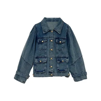 Icicofficial Denim Jacket Women's Denim Blue