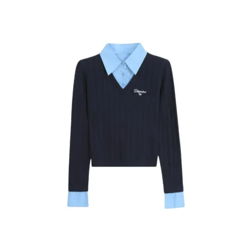 WEEKEND HUB Knitwear Women's Navy Blue
