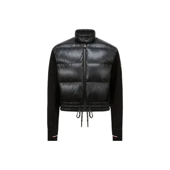 Moncler Grenoble Padded Zip Up Jersey Cardigan