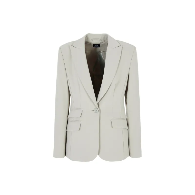 ARMANI EXCHANGEAE FW24 Business Suits Coats Women's Gray Green-0