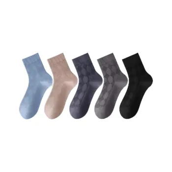 LUYOUYE Mid Calf Socks Men's 5 Pack