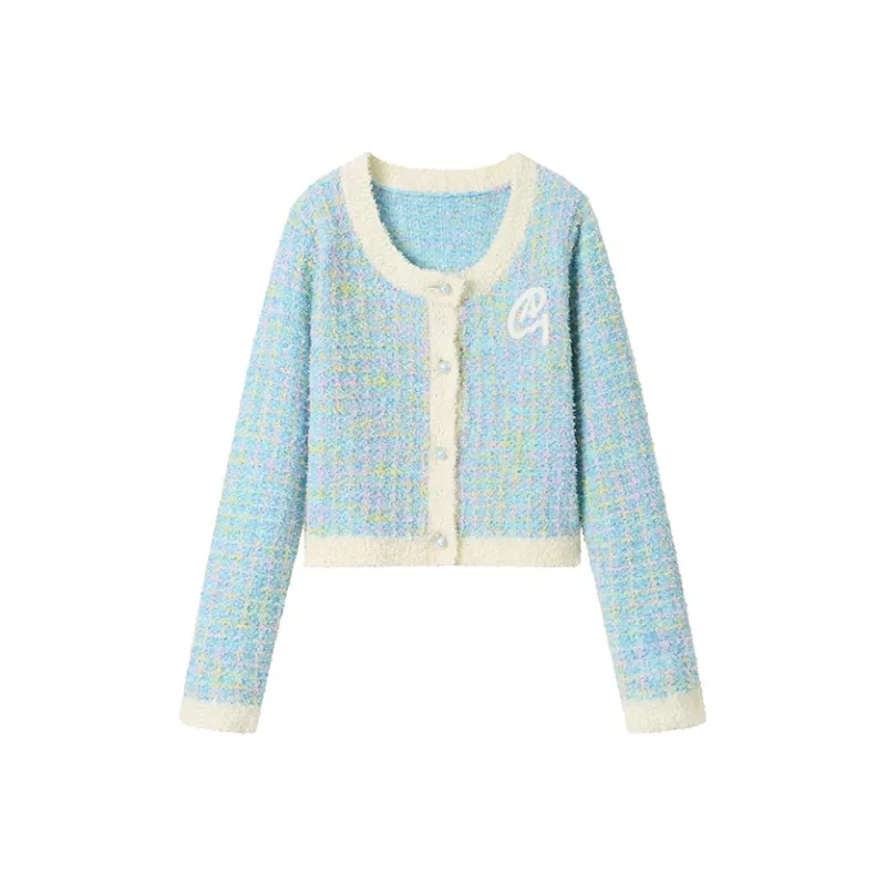 ANDREA MARTIN Velvet feel Coat Women's Blue-0