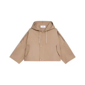 CELINE SS22 Cropped Coats Women's Brown