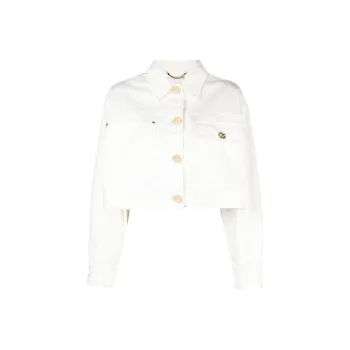 Zimmermann Matchmaker Cropped Denim Jacket