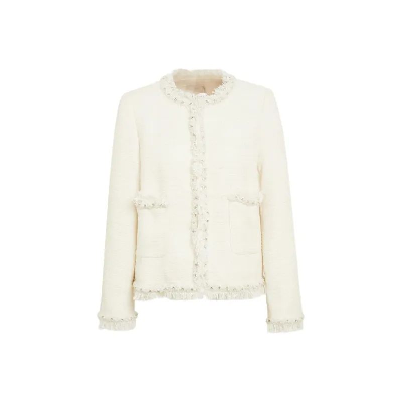 AUI Cropped Coats Women's Apricot-0