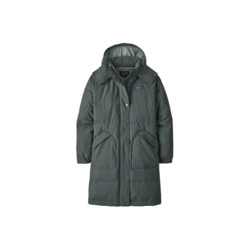 Patagonia Downdrift Parka Coats Women's Nouveau Green/Nouveau Green