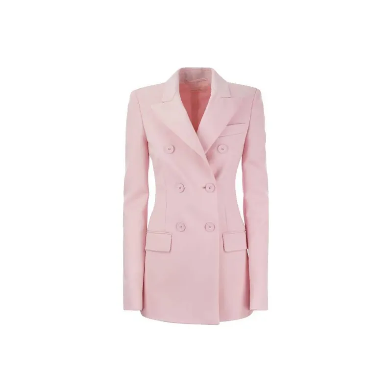 SportMax Double Breasted Long Sleeved Blazer-0