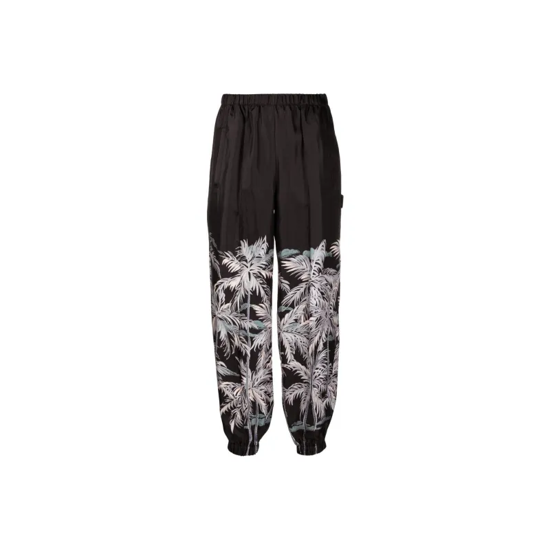 PALM ANGELS Knitted Sweatpants Women's Black-0