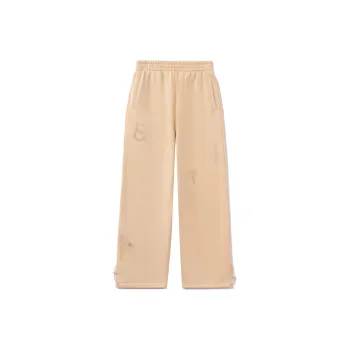 LiNing x Disney Knitted Sports Pants Women's Apricot