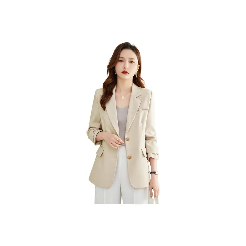TERRE BLEUE Business Suit Women's Oatmeal Card-0